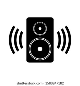 Speaker icon on white background. Vector illustration.