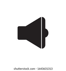 Icono del altavoz sobre fondo blanco