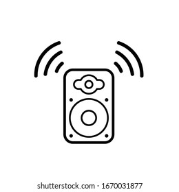 speaker icon on white background