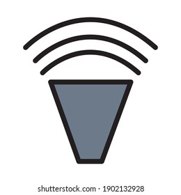 icono de altavoz en fondo blanco