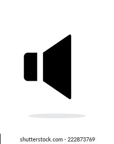 Speaker icon on white background. Vector illustration.