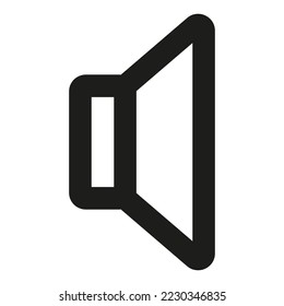 Speaker icon on white background. Vector illustration. EPS 10.
