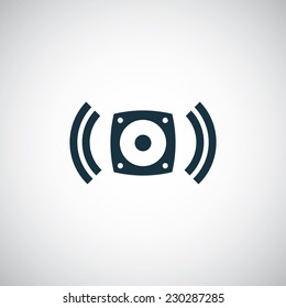 speaker icon on white background 