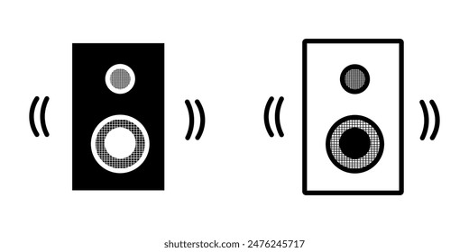 speaker icon on white background