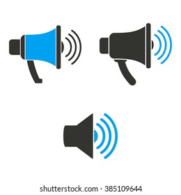 Speaker  icon  on white background. Vector illustration.