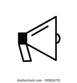 speaker icon on white background