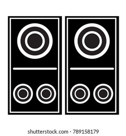 speaker icon on a white background, vector illustration