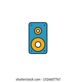 Speaker icon. Outline filled creative elemet from audio buttons icons collection. Premium speaker icon for ui, ux, apps, software and infographics.