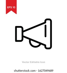 speaker icon with outline style