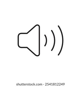 Speaker icon Outline vector for web ui