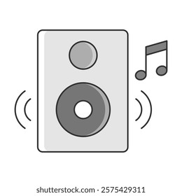 Speaker Icon Representing Music, Sound Systems, and Audio Playback