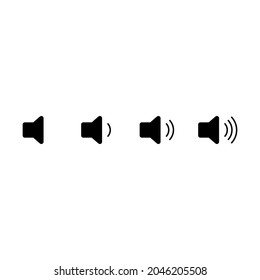 Speaker icon set for apps and web sites