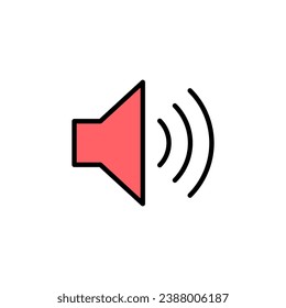 Speaker icon set illustration. volume sign and symbol. loudspeaker icon. sound symbol