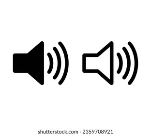 Juego de iconos del altavoz. Vector de iconos de altavoz. Símbolo de sonido