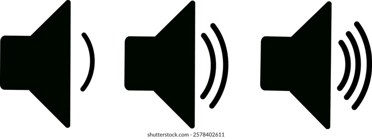 Speaker icon set. Microphone vector icon set isolated on white background. podcast icon vector. Voice vector icon, Record. Microphone
