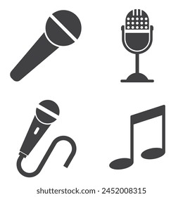 conjunto de iconos del altavoz Ilustración vectorial