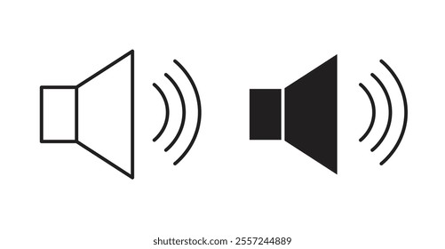 Speaker Icon set. vector illustration set