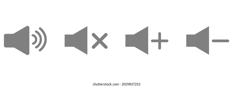 speaker icon set vector sign symbol