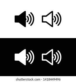 Speaker Icon Set Vector Speaker Symbol Stock Vector (Royalty Free ...