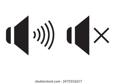  Speaker icon set vector. volume sign and symbol. loudspeaker icon. sound symbol