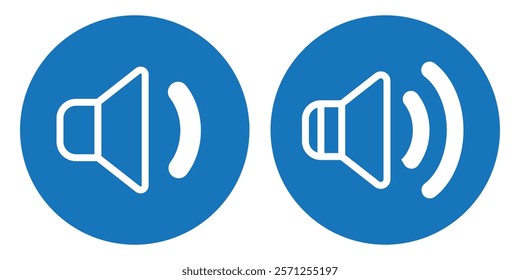 Speaker icon set vector. Volume icon. Loudspeaker icon vector