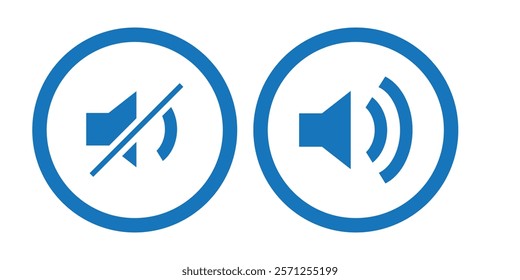 Speaker icon set vector. Volume icon. Loudspeaker icon vector