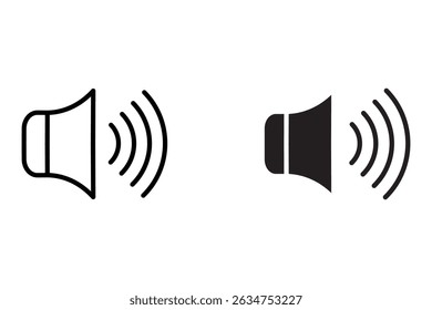 Speaker Icon set. Voice Icon, Vector Illustration