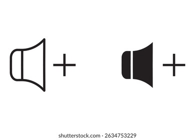 Speaker Icon set. Voice Icon, Vector Illustration