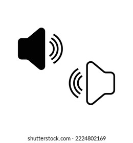 Speaker icon set. volume icon vector. loudspeaker icon vector. sound symbol