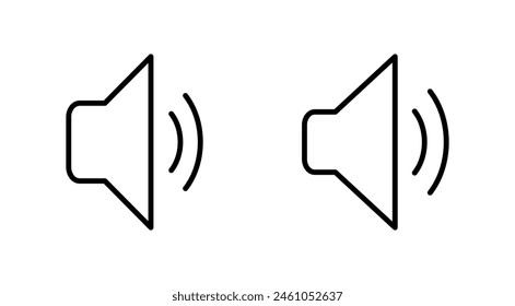 Speaker icon set. volume icon vector. loudspeaker icon vector. sound symbol