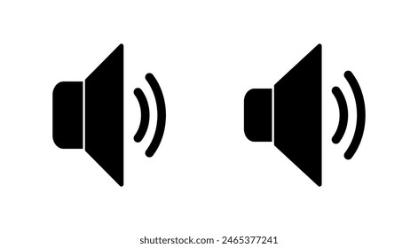 Speaker icon set. volume icon vector. loudspeaker icon vector. sound symbol
