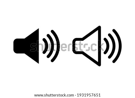 Speaker icon set. volume icon vector. loudspeaker icon vector. sound symbol