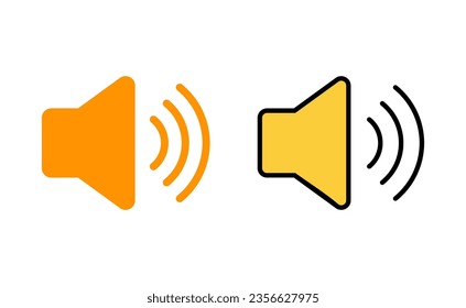 Juego de iconos del altavoz para aplicaciones web y móviles. signo de volumen y símbolo. icono de altavoz. símbolo de sonido