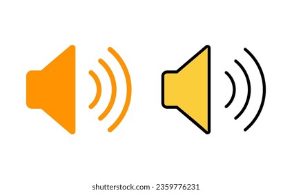 Juego de iconos del altavoz para aplicaciones web y móviles. signo de volumen y símbolo. icono de altavoz. símbolo de sonido