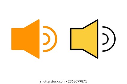 Speaker icon set for web and mobile app. volume sign and symbol. loudspeaker icon. sound symbol