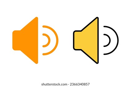 Speaker icon set for web and mobile app. volume sign and symbol. loudspeaker icon. sound symbol