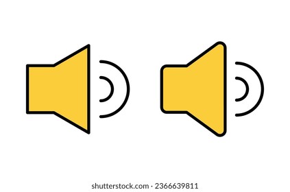 Speaker icon set for web and mobile app. volume sign and symbol. loudspeaker icon. sound symbol