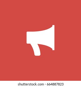 speaker icon. sign design. red background