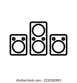 Speaker icon. sign for mobile concept and web design. vector illustration