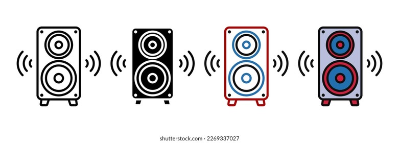 Speaker icon. sign for mobile concept and web design. vector illustration