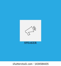 speaker icon sign signifier vector