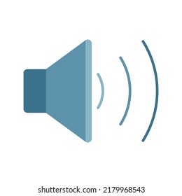 Plantilla de diseño vectorial de signo de icono del altavoz e ilustración