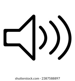 Speaker icon, speaker sign vector illustration.