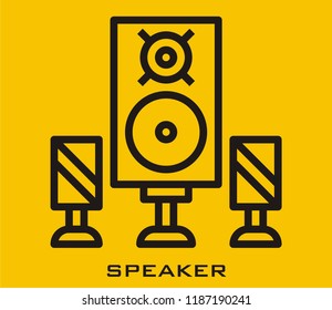 Speaker icon signs