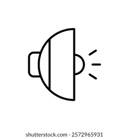 Speaker icon simple vector symbol