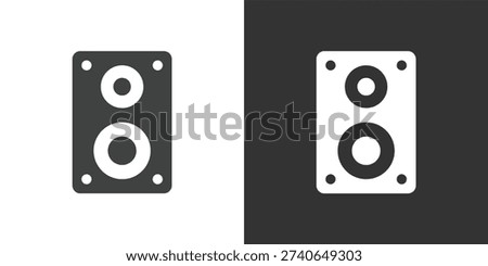 Speaker Icon. Solid glyph series icon