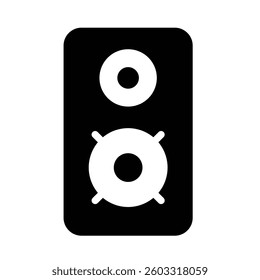 Speaker Icon in Solid Style