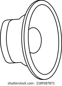 speaker icon sound bass vector