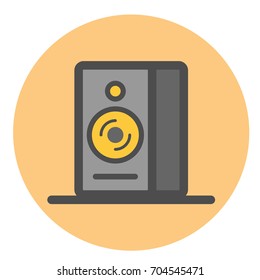 Speaker icon, sound, and loudspeaker and audio