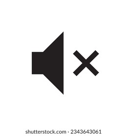 Speaker icon. Sound icon. silent mode